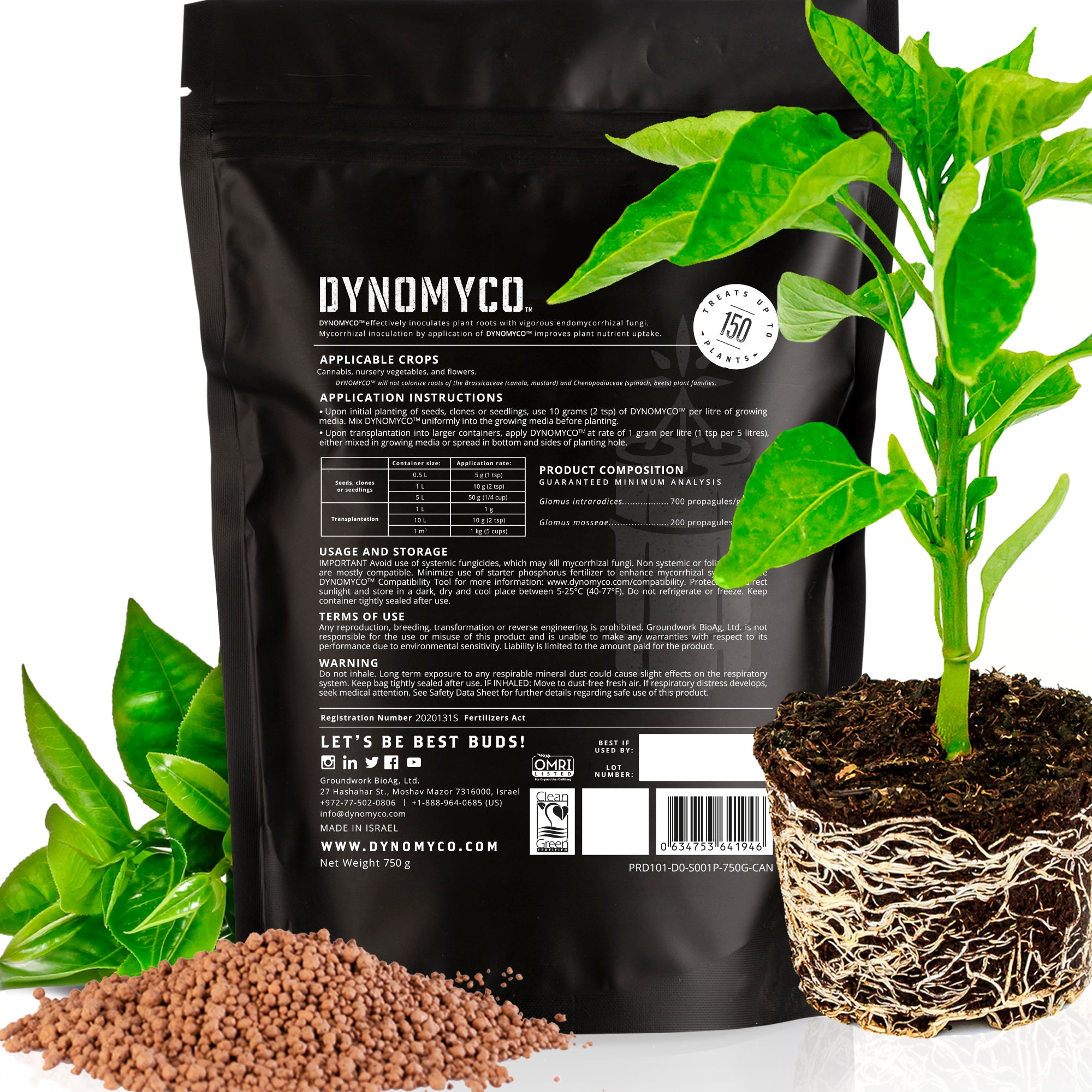 DYNOMYCO 750g - Treats up to 150 plants!