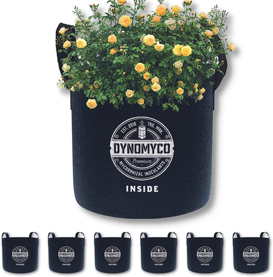 ted baker plant pot bag DYNOMYCO 5 Gallon Plant Grow Bags (Six Pack)